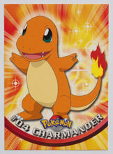 Load image into Gallery viewer, Charmander Pokemon #04 Topps 1999 TV Animation Edition NM
